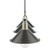 Dar Lighting Jalen Graphite Antique Brass 3 Light Bar Pendant