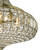 Dar Lighting Asmara Antique Brass 6 Light Crystal Pendant