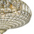 Dar Lighting Asmara Antique Brass 6 Light Crystal Pendant