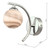 Dar Lighting Atiya Polished Chrome Wall Light With Planet Style Glass