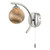 Dar Lighting Atiya Polished Chrome Wall Light With Planet Style Glass