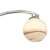 Dar Lighting Atiya Polished Chrome 3 Light Semi Flush With Planet Style Glass