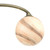Dar Lighting Atiya Antique Brass 6 Light Semi Flush With Planet Style Glass