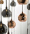 Dar Lighting Aurelia 30lt 3 Meter Cluster Pendant Finished in Black Chrome and Copper/Bronze Shades