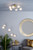Dar Lighting Avari Satin Brass 2 Light Table Lamp With Clear Frosted Glass