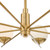 Dar Lighting Bombazine Natural Brass 8 Light Pendant With Opal Glass Globe Shades