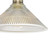 Dar Lighting Boyd Antique Brass 1 Light Flush with Glass Shade