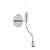 Dar Lighting Dar  FET0750 Feta Polished Chrome LED Wall Light 