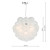 Dar Lighting Bubbles Polished Chrome 6 Light Pendant With Frosted Glass