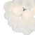 Dar Lighting Bubbles Polished Chrome 6 Light Pendant With Frosted Glass