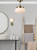 Dar Lighting Caden Antique Brass Bathroom Semi Flush With Opal Glass IP44