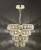Dar Lighting Cerys Gold and Crystal 1 Light 4 Tier Pendant