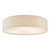 Dar Lighting Cierro 6 Light 80cm Taupe Flush Shade With Diffuser