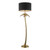 Dar Lighting Coco Antique Gold Floor Lamp With Black Shade