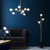 Empathic Lighting Merlin 3 Light Floor Lamp In Satin Brass And Matt Black 