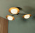 Empathic Lighting Galaxy 3 Light Gold And Bronze Semi Flush Light 