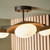 Empathic Lighting Galaxy 3 Light Gold And Bronze Semi Flush Light 