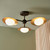 Empathic Lighting Galaxy 3 Light Gold And Bronze Semi Flush Light 