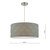 Dar Lighting Dar  AIS6539 Aisha Easy Fit Grey Shade 