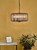 Dar Lighting Naeva 4 Light Black Crystal Pendant Light 