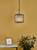 Dar Lighting Naeva 1 Light Black Pendant Crystal Ceiling Light 