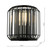 Dar Lighting Naeva 1 Light Matt Black Glass Crystal Wall Light 
