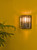 Dar Lighting Naeva 1 Light Matt Black Glass Crystal Wall Light 
