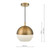 Dar Lighting Dar  AND0142 Andre 1 Light Aged Brass Pendant 