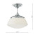 Dar Lighting Dar  CAD0150 Caden 1 Light Semi-Flush Polished Chrome 