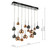 Dar Lighting Dar  AUR6264 Aurelia 15 Light Black Chrome Ceiling Pendant 