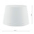 Dar Lighting Dar CEZ162 Cezanne 40cm French Drum Ivory Silk Shade 
