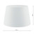 Dar Lighting Dar  CEZ182 Cezanne 45cm French Drum White Silk Shade 