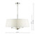 Dar Lighting Dar CRI042 Cristin 4 Light Polished Nickel/Ivory Pendant 