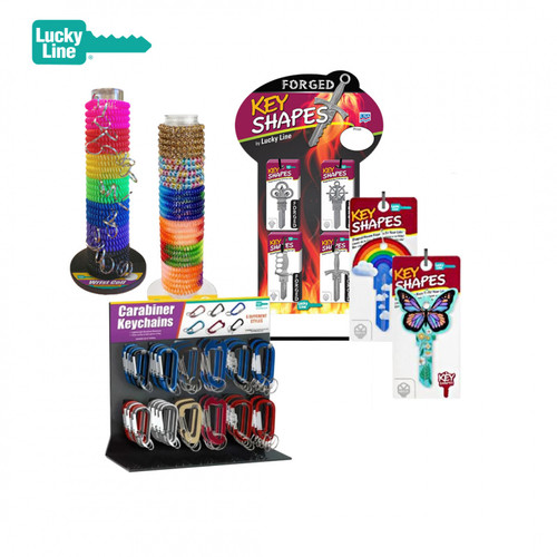Lucky Line Bundle—Special 3—Wrist Coil/Key Shape/Carabiner Displays