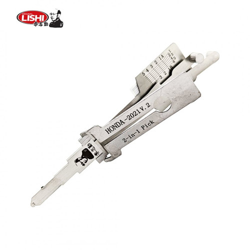 Lishi 2-in-1 Pick/Decoder for the New Honda Steel Key—V2 (Cutout)