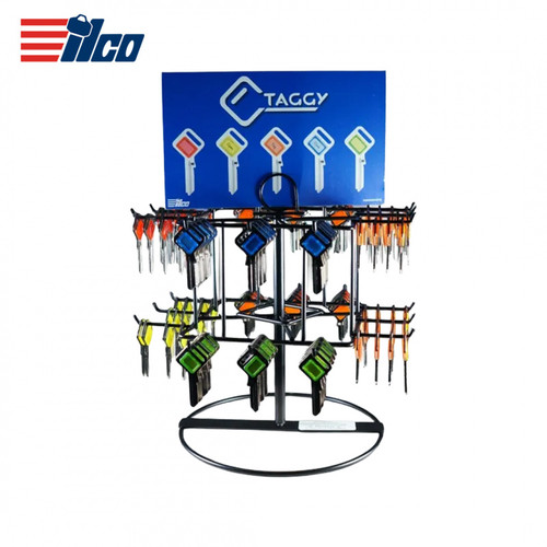 Total Taggy Key 24-Hook Display Rack–Includes 125 Keys (ILCO)