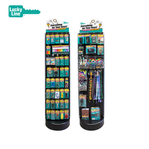 2-Panel Revolving Floor Display 67 SKUs / 301 Pcs. (LUCKY LINE)