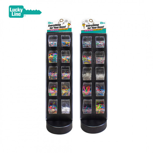 2-Panel Revolving Floor Display 20 SKUs / 1950 Pcs. (LUCKY LINE)
