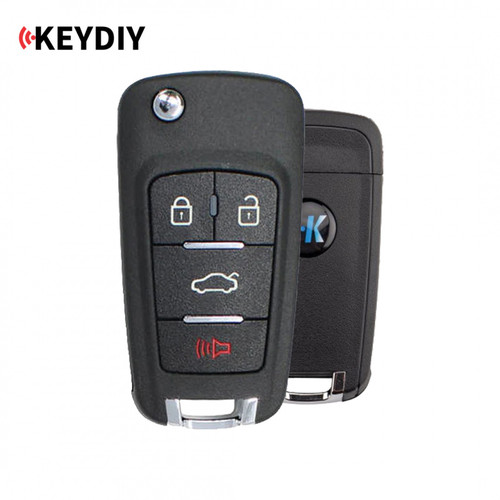 KEYDIY NB18 Universal 4-Btn Remote Flip Key w/Chip—GM Style (#NB18)