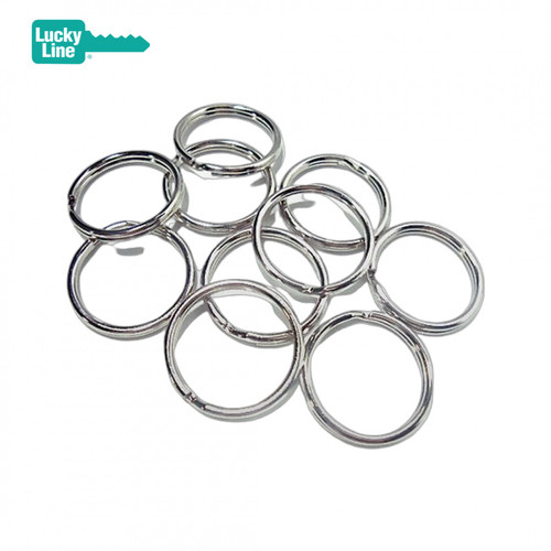 50-PACK Split Key Rings - 1-1/2" - Boxed (LUCKY LINE)