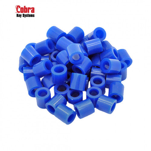 Color-Coded Tags for Key Rings BLUE—50-PACK (COBRA)