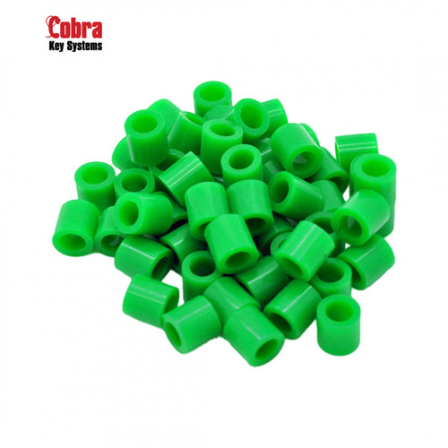 Color-Coded Tags for Key Rings GREEN—50-PACK (COBRA)