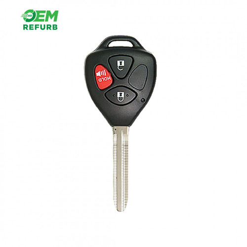 Toyota 2007-2019 3-Btn Rmt Head Key (HYQ12BBY, G-Chip)—OEM REFURB NO LOGO