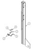 Tommy Gate 44" Replacement Slider w/Pads-Left Self-Close (Steel Mainframe-BH)