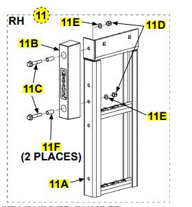 Maxon Dual Step Assy, RH, 14" Rbr Bmpr ..