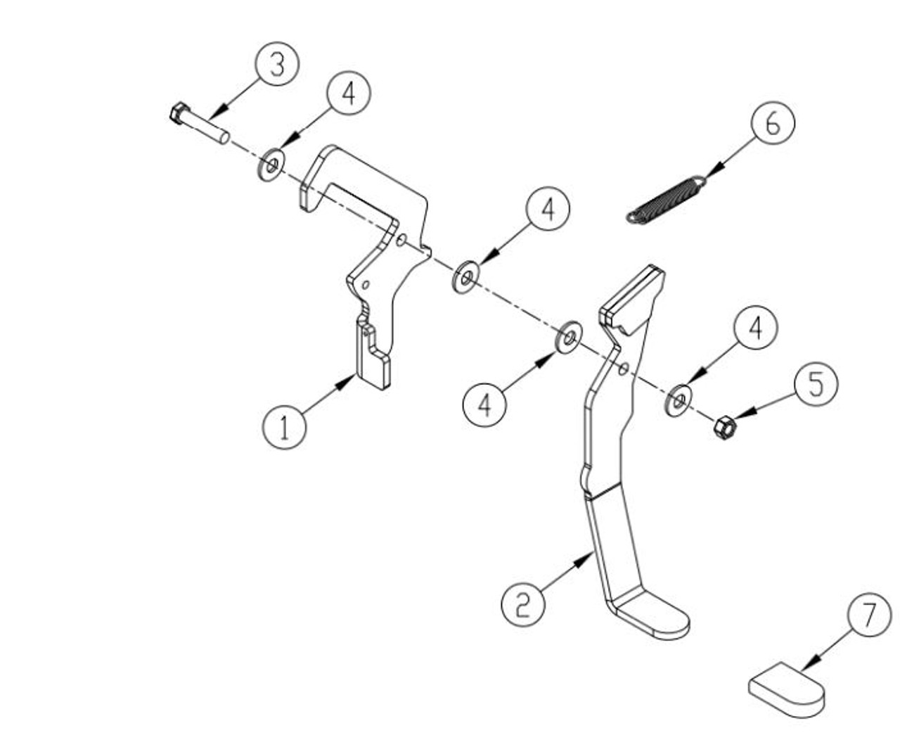 Tommy Gate Replacement Railgate Latch Lever