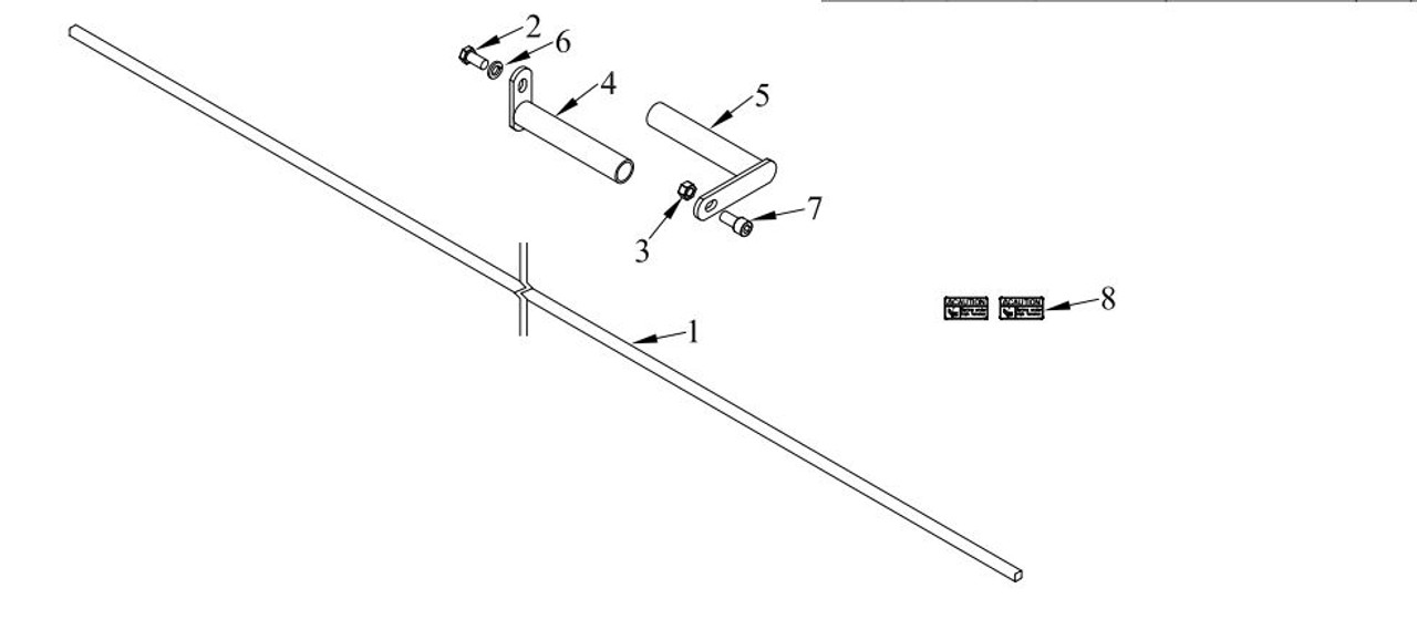 Tommy Gate EA Torsion Spring Kit (86) (except EA with 2-1/2" lid ends)