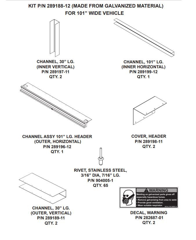 Maxon Header Kit, Light Mount, 101G