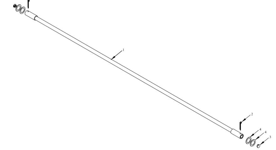Tommy Gate 92" Replacement Hinge Tube (89)