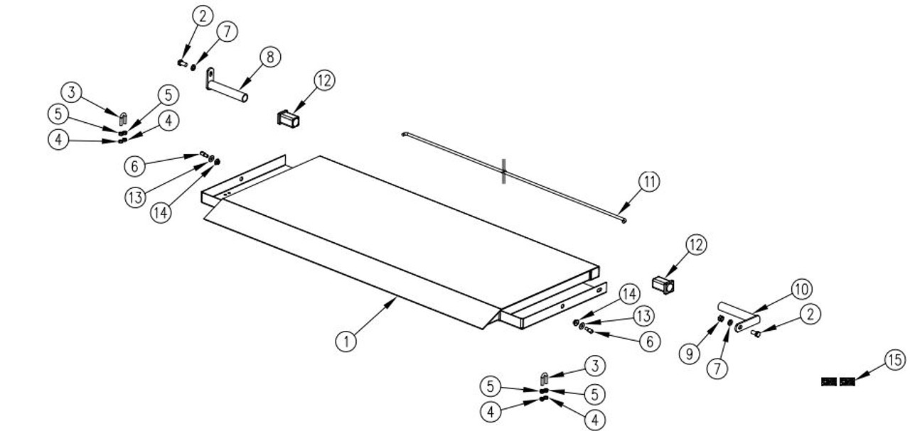 Tommy Gate 60 G2 27" Treadplate Replacement Platform